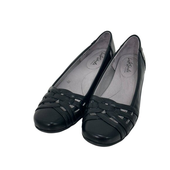 LifeStride Womens Black Slip On Flats Size 10M- Lightweight & Comfortable Design - Picture 11 of 12